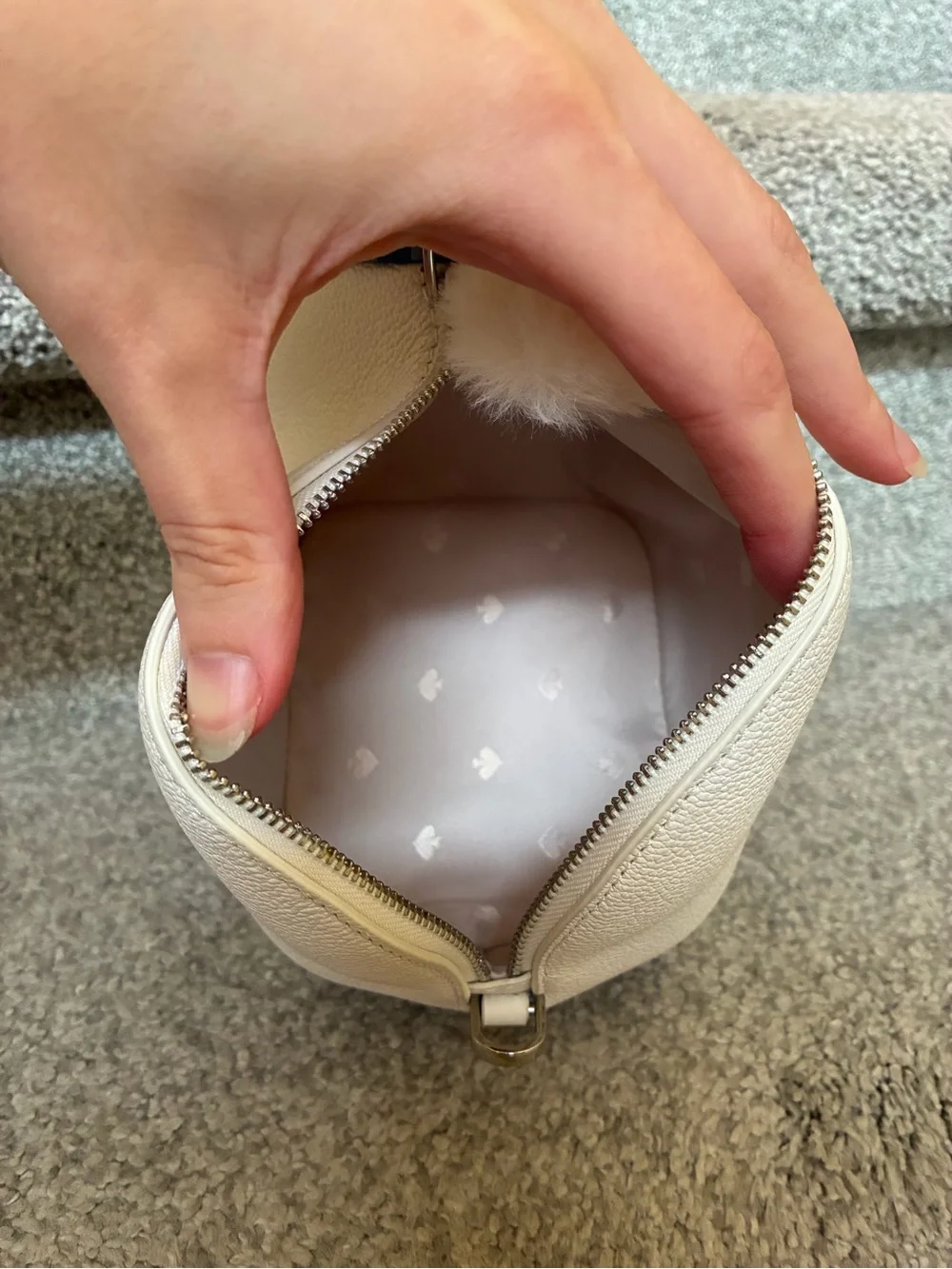 Kate spade white polar bear crossbody bag